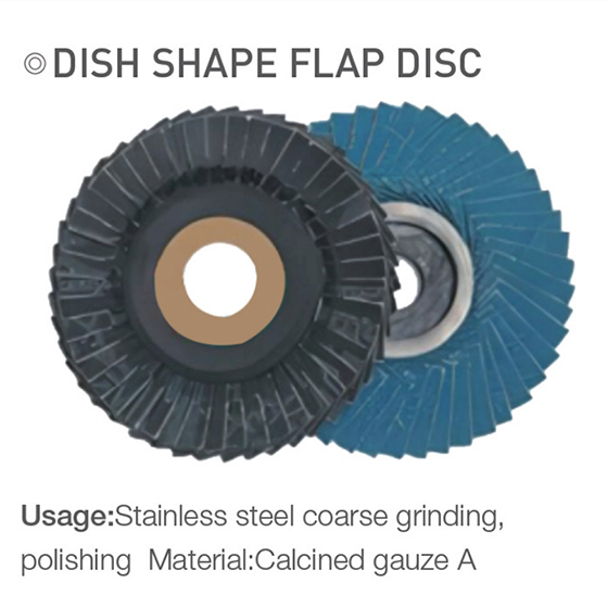 Gaozy natao kalsiônina a Dish shape flap disc3