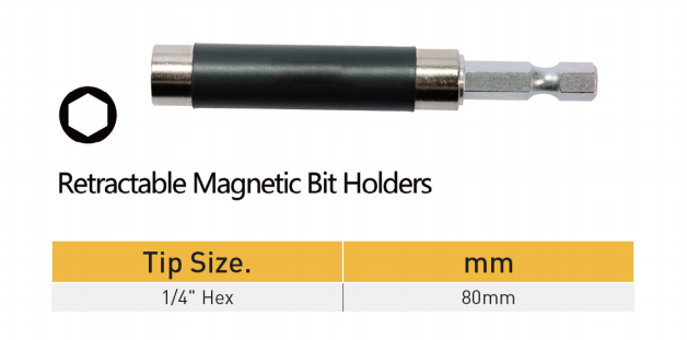 Размер на прибиращ се магнитен държач за битове